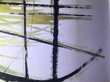 Se Ok Suh (Seok Suh) (Cor&eacute;e, 1929-): Sans titre, encre et couleurs sur papier