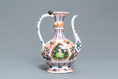 A rose-Imari 'aftaba' ewer for the Islamic market, Samson, Parijs, 19th C.
