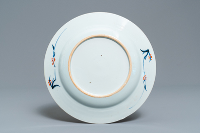 A Chinese verte-Imari 'Governor Duff' plate, Yongzheng