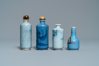 Seven Chinese miniature vases and snuff bottles, 19/20th C.