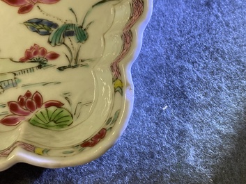 Un service &agrave; th&eacute; de 27 pi&egrave;ces en porcelaine de Chine famille rose &agrave; d&eacute;cor de paysages, Yongzheng/Qianlong