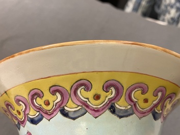 Two Chinese famille rose vases, 19th C.