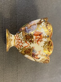 A pair of Meissen porcelain 'Kauffahrtei' inkwells and covers, Germany, 18th C.