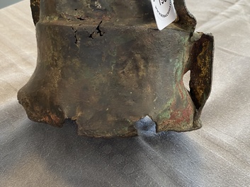 Une figure de Bouddha en bronze, Chine, 18&egrave;me