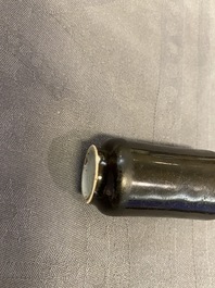 Ten Chinese mostly monochrome snuff bottles, 19/20th C.