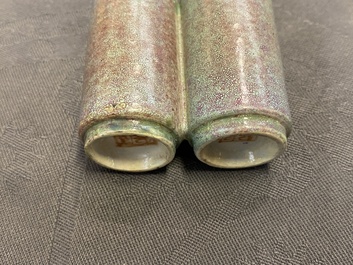 Four various Chinese 'twin' snuff bottles, 19/20th C.