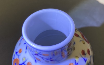 Six pi&egrave;ces en porcelaine de Chine, 19/20&egrave;me