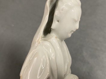 Five Chinese Dehua blanc de Chine figures, 19/20th C.