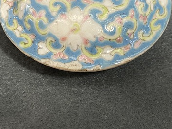 Two Chinese famille rose teapots and covers for the Straits or Peranakan market, 19th C.