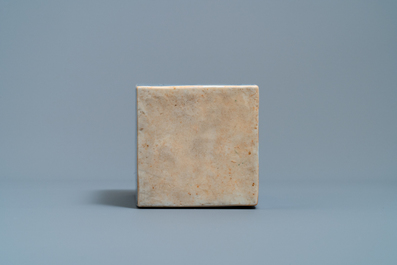 A square Japanese blue and white Arita flask, Edo, 17/18th C.