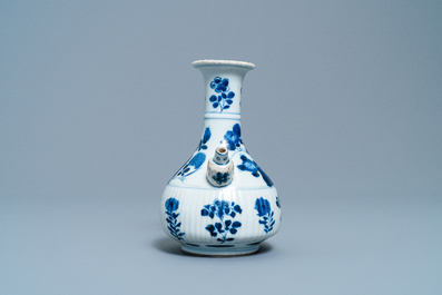 A Chinese blue and white kendi, Kangxi