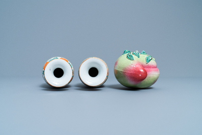 Une collection vari&eacute;e en porcelaine de Chine famille rose et monochrome, 19/20&egrave;me