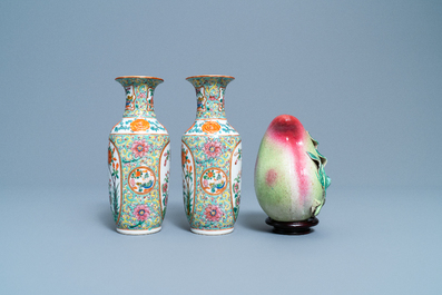 Une collection vari&eacute;e en porcelaine de Chine famille rose et monochrome, 19/20&egrave;me