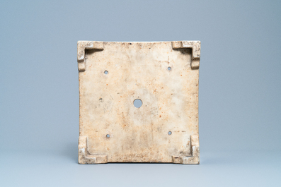 A square Chinese blue and white 'dragon' jardini&egrave;re, 19th C.