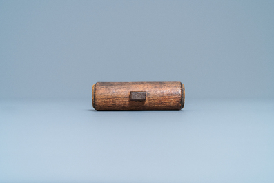 A Chinese bronze 'lotus' bell, Qing