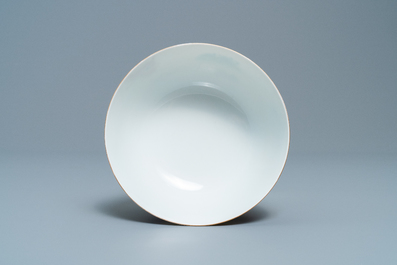 A fine Chinese famille rose bowl, Qianlong mark, 20th C.