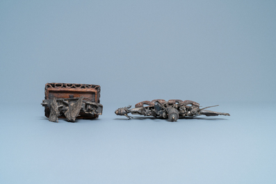 Une collection de miniatures en argent, Chine, 19&egrave;me