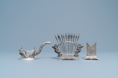A group of silver wares, Vietnam, early 20th C.