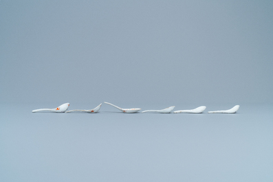 Twelve Chinese famille rose spoons for the Straits or Peranakan market, 19/20th C.