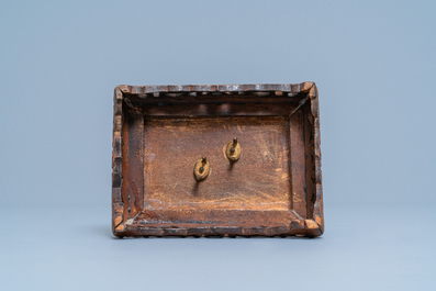 A Japanese bronze Miyao-style okimono, Meiji, 19th C.