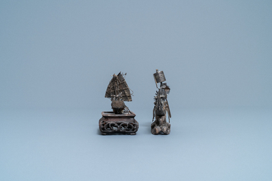 Une collection de miniatures en argent, Chine, 19&egrave;me