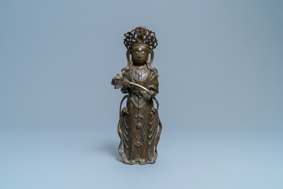 Une figure d'Avalokitesvara en bronze, Japon, Edo/Meiji, 19&egrave;me