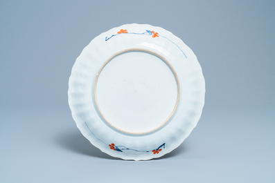 A Chinese famille verte 'Provinces' dish with the arms of Namur, Kangxi/Yongzheng