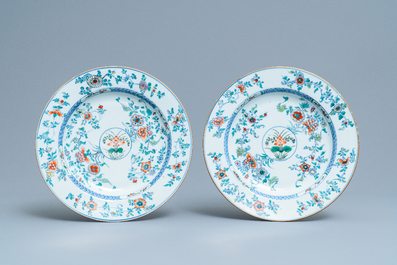 Four Chinese doucai dishes, Kangxi