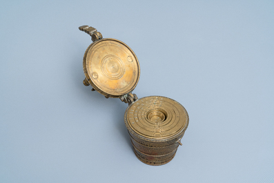 A bronze nest of weights, Nuremberg, Germany, 17th C.