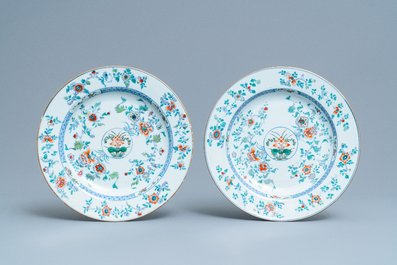 Four Chinese doucai dishes, Kangxi
