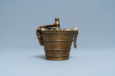 A bronze nest of weights, Nuremberg, Germany, 17th C.