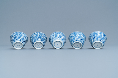 A group of Chinese blue and white wares, Kangxi