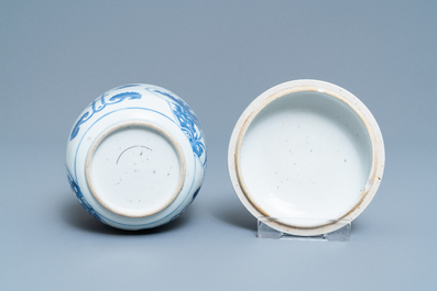 A group of Chinese blue and white wares, Kangxi