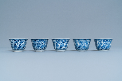 A group of Chinese blue and white wares, Kangxi