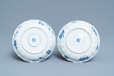 A group of Chinese blue and white wares, Kangxi