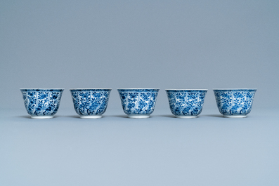 A group of Chinese blue and white wares, Kangxi