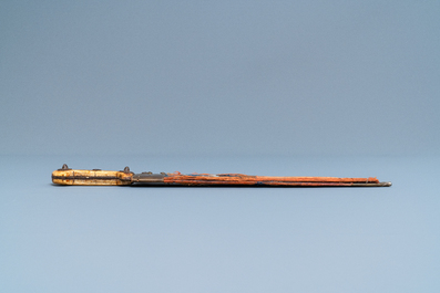 A 'kindjal' dagger with bone handle, Eastern Europe, 19th C.