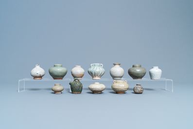 24 various small Chinese vases and jarlets, Song and later