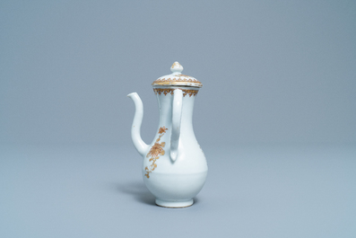 Une chocolati&egrave;re armori&eacute;e en porcelaine de Chine aux armes de van Rheden, Qianlong