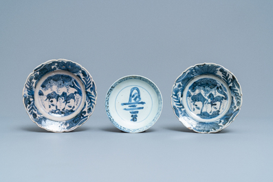 A varied collection of Chinese blue and white wares, Ming and later