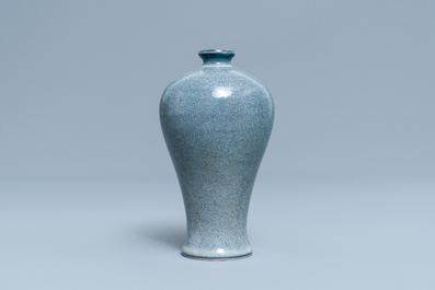 A Chinese robin's egg-glazed 'meiping' vase, Daoguang mark, 20th C.