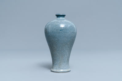 A Chinese robin's egg-glazed 'meiping' vase, Daoguang mark, 20th C.