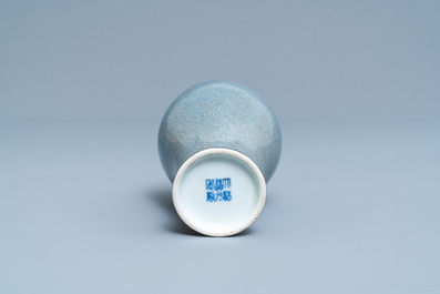 A Chinese robin's egg-glazed 'meiping' vase, Daoguang mark, 20th C.