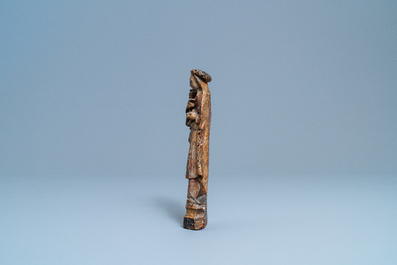Une 'poup&eacute;e de Malines' en bois sculpt&eacute; et polychrom&eacute;, Malines, 16&egrave;me