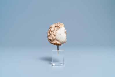 A Romanesque marble head of a man, 14/15th C.