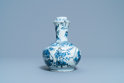 A Chinese blue and white kendi, Wanli