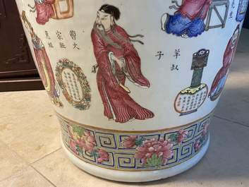 A large Chinese famille rose 'Wu Shuang Pu' vase, 19th C.