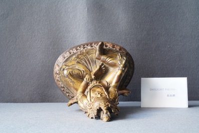 A Nepalese gilt bronze figure of White Tara, 16th C.