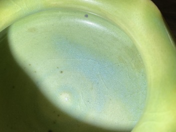 A Chinese Longquan celadon brush washer, Yuan/Ming