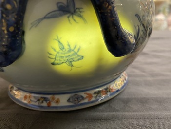 A Chinese Imari-style tureen and cover after Cornelis Pronk: 'Dames au parasol', Qianlong